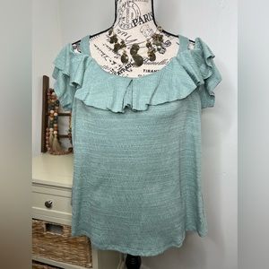 Cable & Gauge Cold Shoulder Top